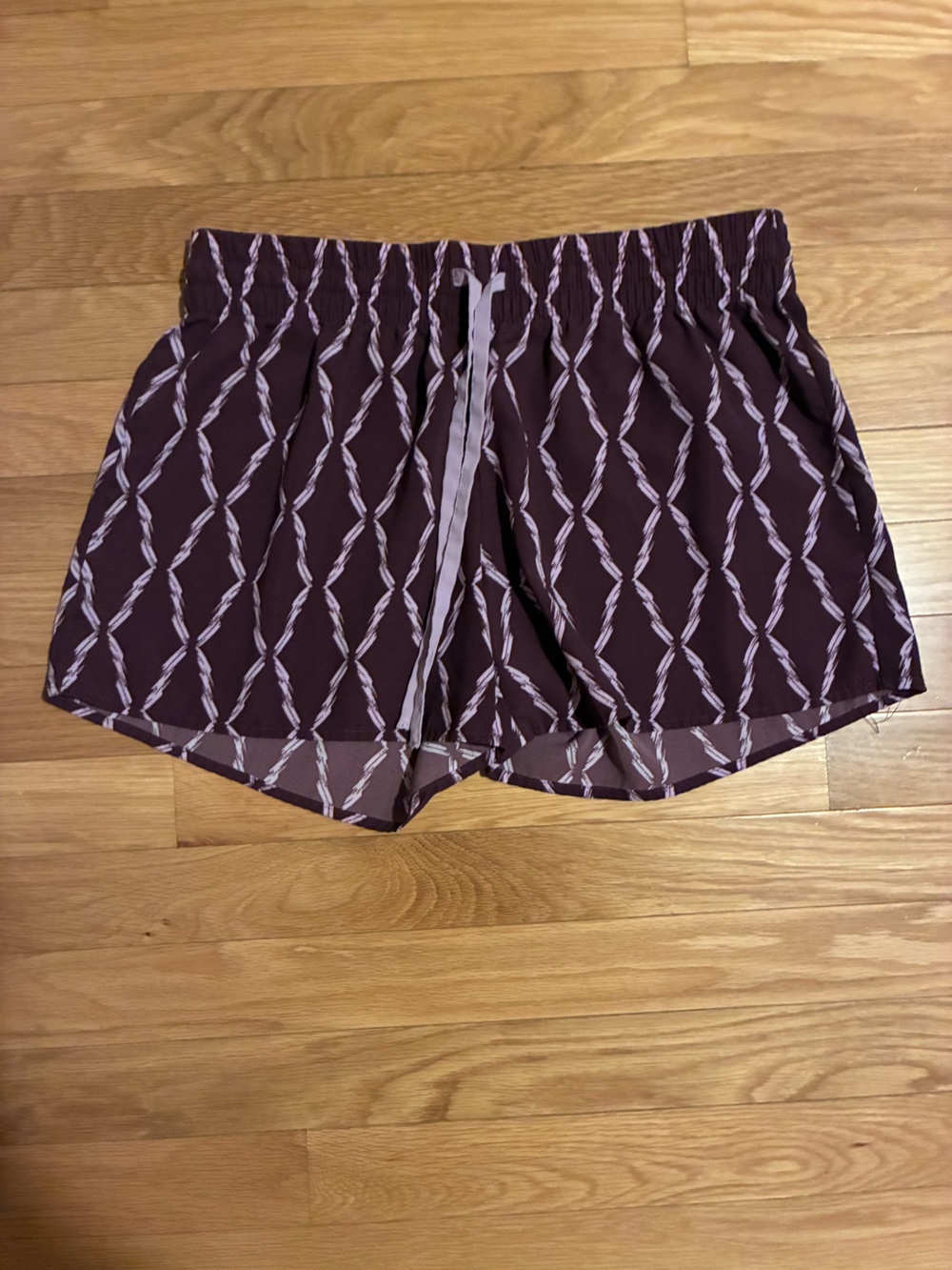 Gilligan & O'Malley Burgundy Patterned Women's Lounge Shorts